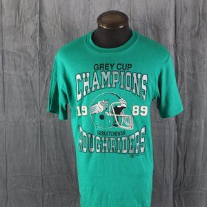 Saskatchewan Roughriders Shrit (VTG) - 1989 Grey Cup Champions - Men's Medium